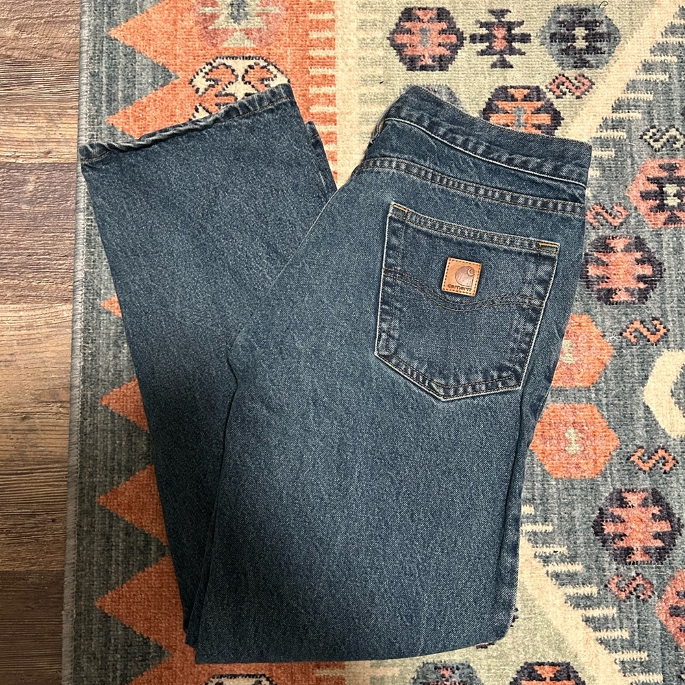 Carhartt Dark Blue Denim Pants